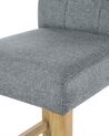 Chaise de bar en tissu rembourré gris MADISON_680911