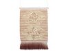 Cotton Macramé Wall Hanging  Red and Beige SABO_847620