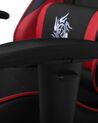Cadeira gaming em pele sintética vermelha e preta VICTORY_712348