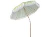 Parasol de jardin ⌀ 150 cm vert et blanc MONDELLO_848589