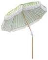 Aurinkovarjo vihreä/valkoinen ⌀ 150 cm MONDELLO_848589