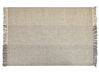 Teppich Wolle grau 140 x 200 cm Kurzflor TEKELER_850099