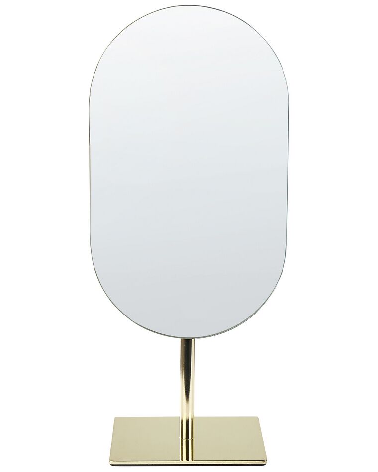 Kosmetikspiegel  16 x 37 cm Gold CANTAL _848265