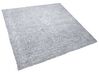 Vloerkleed polyester grijs gemêleerd 200 x 200 cm DEMRE_715221