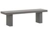 Zestaw ogrodowy betonowy stół i 2 ławki szary TARANTO_775866