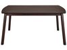 Mesa de comedor madera oscura 150 x 90 cm ELBA_831998