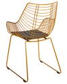 Conjunto de 2 sillas de metal dorado ANNAPOLIS_907693