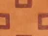 Lot de 2 coussins en velours à motif géométrique orange 45 x 45 cm SERGIPE _837760