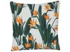 Set of 2 Outdoor Cushions Floral Motif 45 x 45 cm Green TSOTYLI_818647