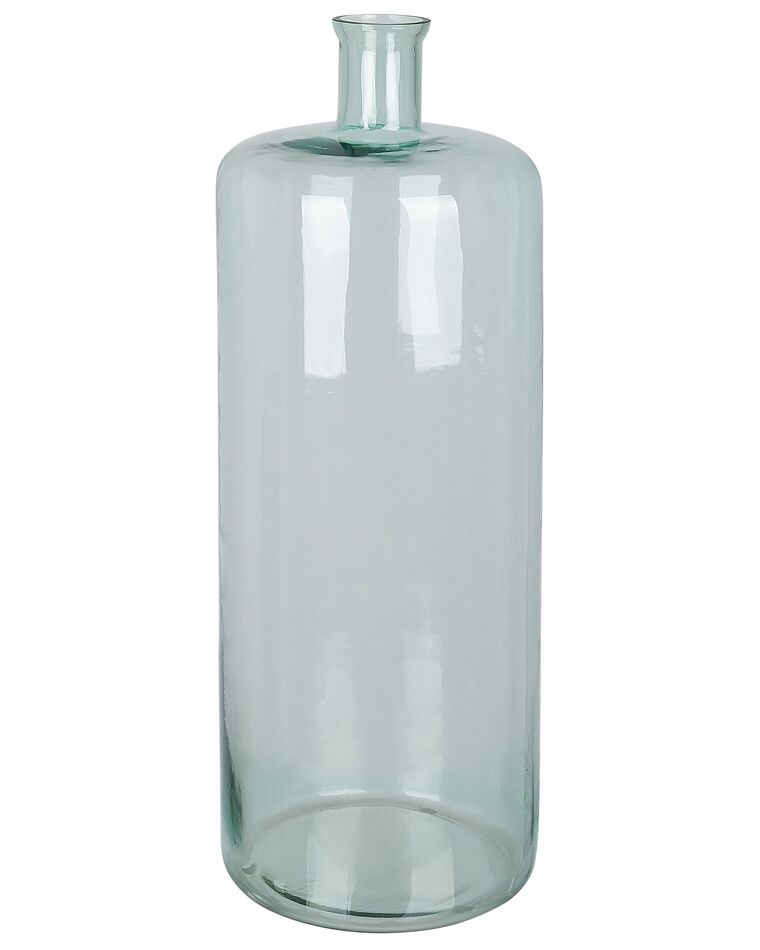 Vaso de vidro azul claro 70 cm PAPADUM_830528