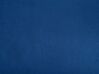Chaise longue fluweel blauw linkszijdig BIARRITZ_733901
