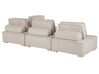 4 Seater Modular Fabric Corner Sofa Beige TIBRO_825664