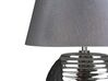Tafellamp porselein zwart/zilver ESLA_748560