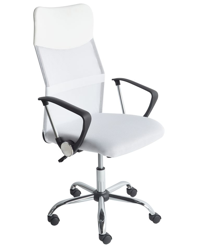 Swivel Office Chair White DESIGN Beliani.co.uk