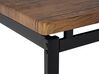 Jedálenská súprava stola a 4 stoličiek tmavé drevo/čierna ARLINGTON_690176