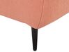 Chaise-Longue à esquerda em tecido bouclé rosa pêssego CHEVANNES_877197