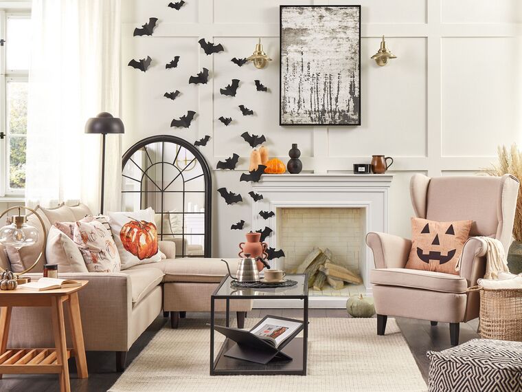 Halloween Kürbis Kissenbezug 45x45cm - Herbstdeko Für Sofa & Wohnzimmer