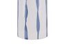 Vaso de cerâmica grés branca e azul 22 cm ASSUS_810613