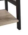 Rebríkový regál s 5 policami svetlé drevo/čierna CROYDON_732865