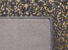 Teppich dunkelgrau-gold 80 x 150 cm abstraktes Muster ESEL_762527