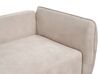 Velvet Sofa Bed with Storage Cream Beige VALLANES_904211