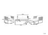 Négyszemélyes akácfa ülőgarnitúra fehér párnákkal BERMUDA_706125