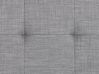 Polsterbett Leinenoptik grau Lattenrost 180 x 200 cm LILLE_813585