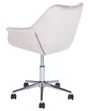 Velvet Desk Chair Grey LABELLE_854946