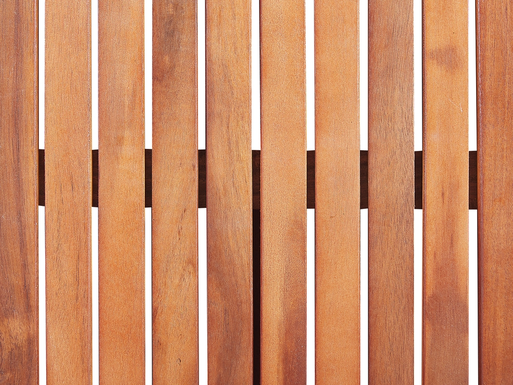 Mesa auxiliar de madera para balcón con almacenaje - 40 x 60 x 40 cm