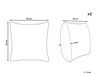 Set of 2 Tufted Cotton Cushions 45 x 45 cm Multicolour TRICORNIO_910452
