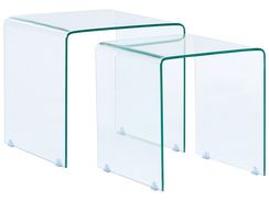 Sivupöytäsetti lasi kirkas 2 kpl KENDALL Sivupöytäsetti lasi kirkas 2 kpl KENDALL