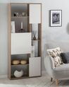 Bookcase Light Wood with White GRADA_756837