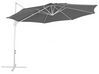 Riippuva aurinkovarjo tummanharmaa/valkoinen ⌀ 295 cm SAVONA II_828579