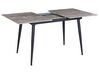 Rozkladací jedálenský stôl 120/150 x 80 cm imitácia kameňa sivá/čierna EFTALIA_885332