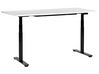 Electric Adjustable Standing Desk 160 x 72 cm White and Black DESTINAS_899676