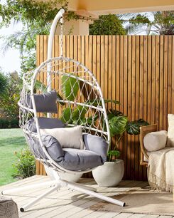 Riipputuoli jalustalla teräs valkoinen ADRIA Riipputuoli jalustalla teräs valkoinen ADRIA