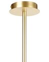 Lustre para 6 lâmpadas em metal dourado FORBES_872876