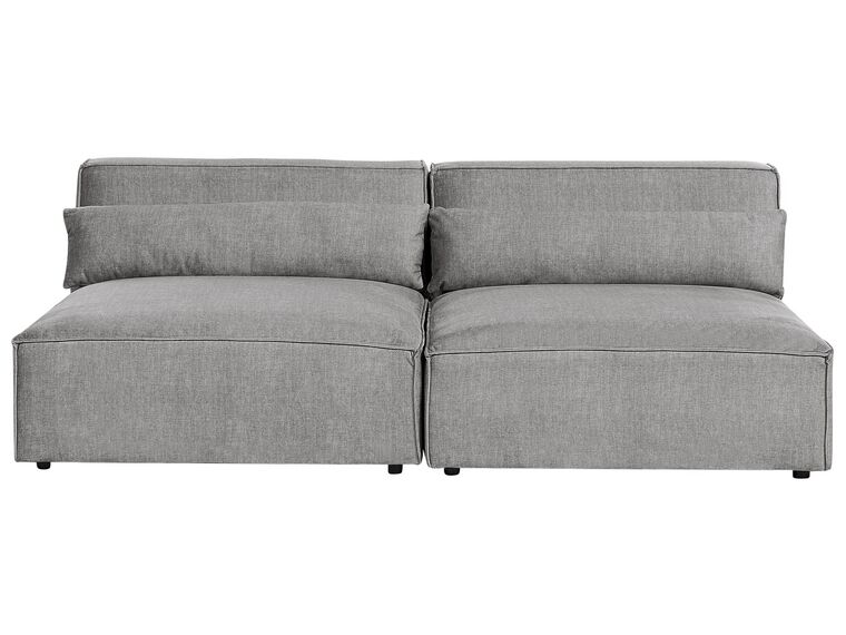 2-Sitzer Sofa grau ohne Armlehnen HELLNAR_912035
