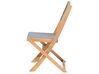 Zestaw ogrodowy drewniany stół 8 krzeseł i 2 leżaki szary CESANA_867388