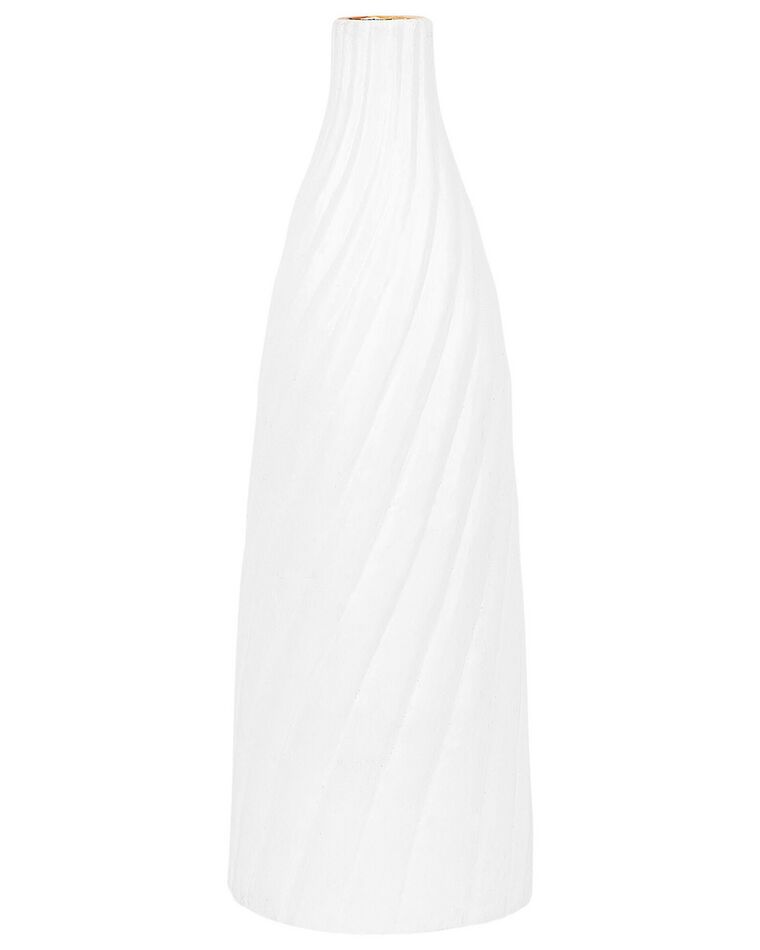 Vaso decorativo em terracota branca 45 cm FLORENTIA_735970