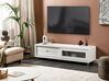 TV-Möbel weiß mit 2 Schubladen 158 x 39 x 43 cm PEMBORKE_832874