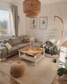 Hanging Chair with Stand Beige ALLERA_824470
