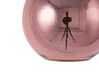 Lampadario sferico in vetro oro rosa ASARO_700662