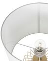 Lámpara de mesa de metal blanco/dorado 58 cm THOUET_823436