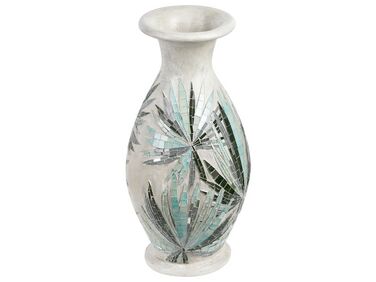 Dekoratívna terakotová váza 53 cm krémová biela RAWAS