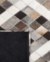 Cowhide Area Rug 140 x 200 cm Grey and Brown AKDERE_751601