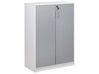 Förvaringsskåp med 2 dörrar 117 cm grå och vit ZEHNA_885511