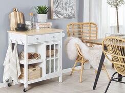 Tarjoiluvaunu valkoinen GENOA Tarjoiluvaunu valkoinen GENOA