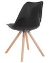Chaise design en plastique noir brillant DAKOTA_801990