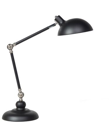 Lámpara de mesa de metal negro/plateado 80 cm MERAMEC